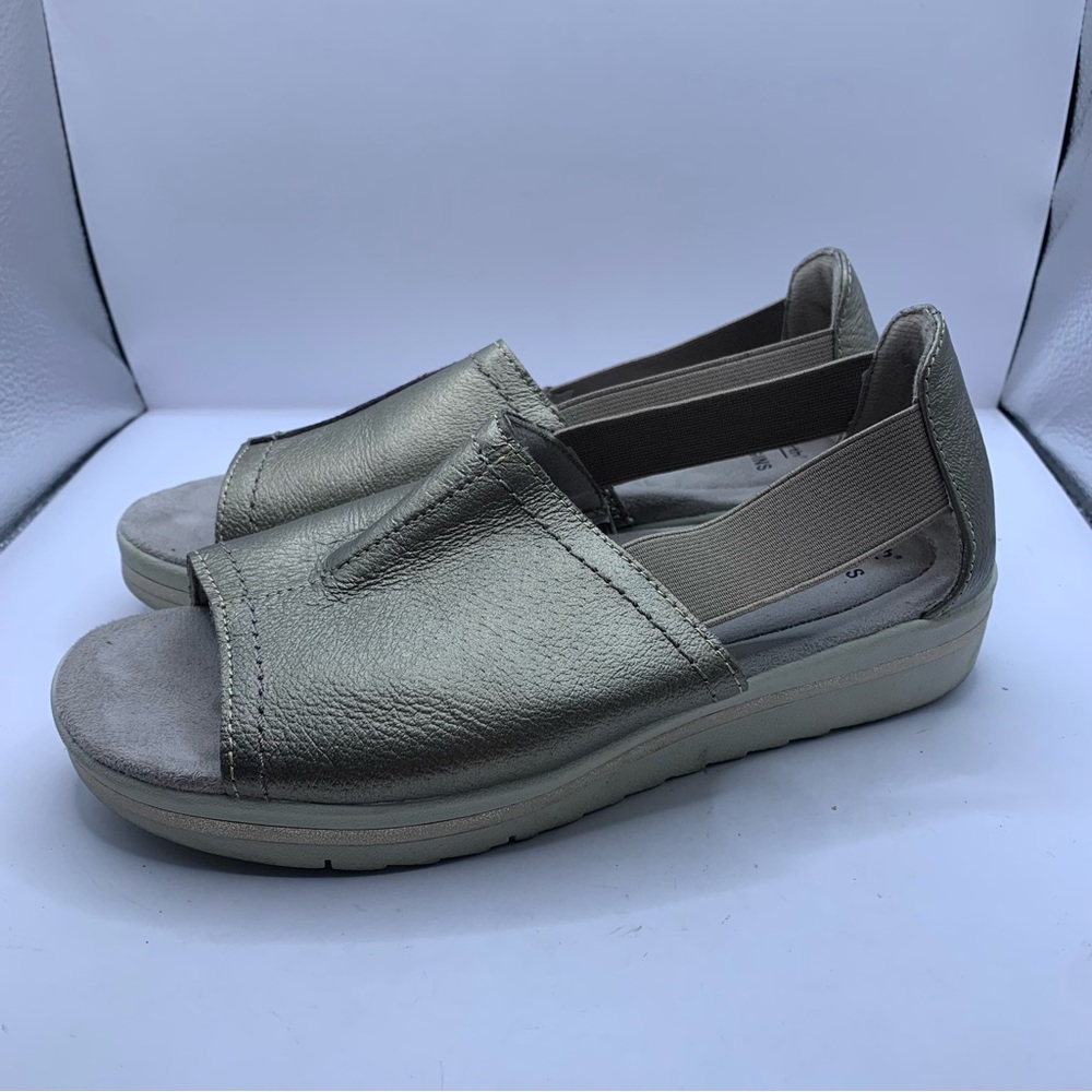 Earth Origins - Carley Connie Leather Sandals  size 7 women’s slingback - Picture 4 of 9